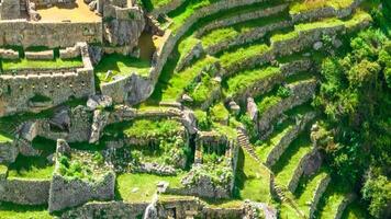 Machu Picchu, Peru. Aerial view photo