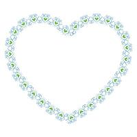 Hand drawn hearts border and frame design vector