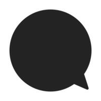 Bubble Speech illustration on white background vector