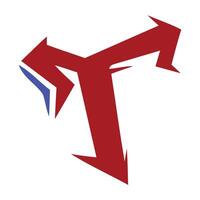 T Graffiti Font. Typography Font vector