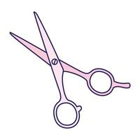 Stylist scissors icon Flat illustration of stylist scissors vector