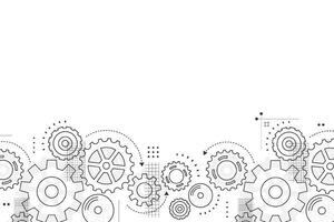 Abstract gear wheel mechanism background. Machine technology vector