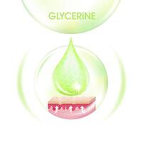 Glycerine serum Skin Care Cosmetic vector