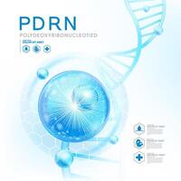 PDRN ,Polydeoxyribonucleotide serum Skin Care Cosmetic, DNA salmon vector