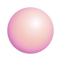 ball realistic Glossy 3d sphere ball isolated Geometric figure of round sphere on white background vector