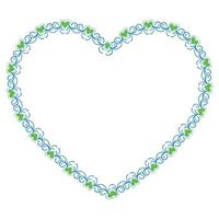 Hand drawn hearts border and frame design vector
