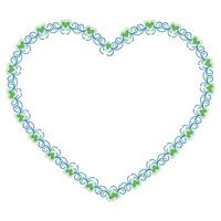 Hand drawn hearts border and frame design vector