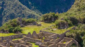 Machu Picchu, Peru. Aerial view photo