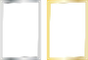 modern simple golden frame. vector