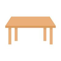 Flat design dining table icon. vector