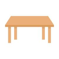 Flat design dining table icon. vector