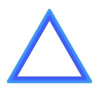 azul moderno triángulo logo. vector