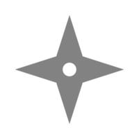 Shuriken icon. Throwing star. Ninja star. vector