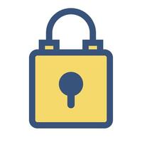 Key icon. Padlock icon. vector