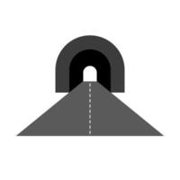 plano diseño túnel icono. vector