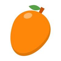 plano diseño mango icono. Fruta icono. vector