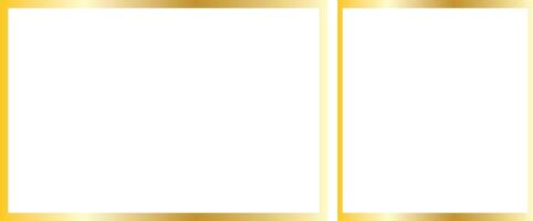 modern simple golden frame. vector
