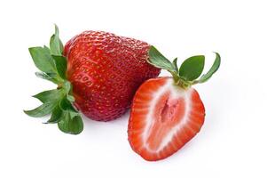 Strawberry isolated on white background photo