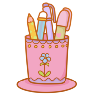 Back to school supplies clipart png