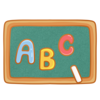 Back to school supplies clipart png