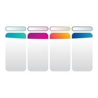 Modern Infographic Table vector