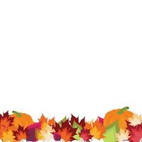 Autumn Leaf Footer vector