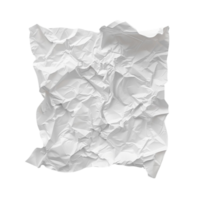 Crumpled paper on a transparent background png