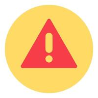 Warning Red Triangle With Exclamation Mark Danger vector