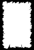 Rectangular Framework Torn Paper Vertical Border vector