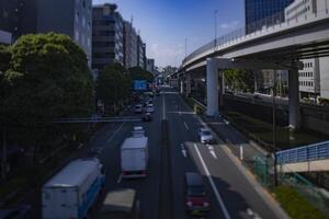 un miniatura céntrico calle a sotobori avenida amplio Disparo cambio de inclinación foto