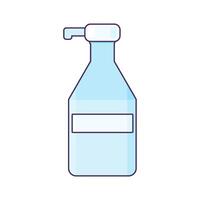 Plastic Sanitizer With Dispenser Device vector