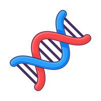 Spiral Dna Molecule Icon Twisted Complex Molecule vector