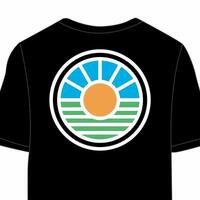 Sunlight t-shirt design vector