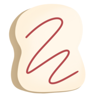 bread toast icon on transparent background png