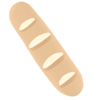 baguette brood icoon Aan transparant achtergrond png