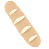 baguette bröd ikon på transparent bakgrund png