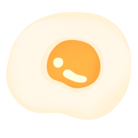 Fried eggs on a transparent background png