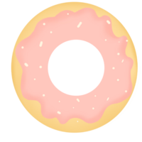 pink donut clip art transparent background png