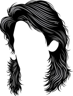 haircut man with mullet hairstyle