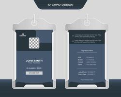 Elegant and Modern ID Card Template for Business Professional vector