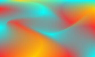 Wavy and bright blue, red, orange color gradient background texture. Modern vivid and dynamic abstract pattern design illustration for artwork, wallpaper, template, banner, poster, cover, greeting vector