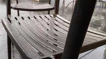 Garden chairs made of iron, photo