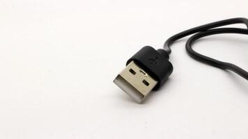 USB cable isolated on white background photo