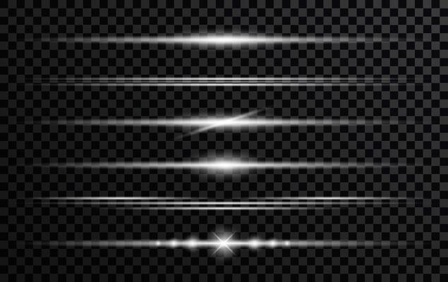 Effect sparkling stars light burst explosion, flickering and flashing lights. collection of different light effects on black background. transparent lens flares and lighting effects. design.