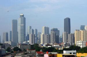 View of the city of Jakarta from a height photo