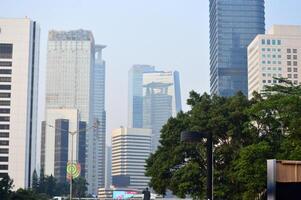 View of the city of Jakarta datang photo