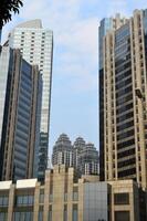 View of the city of Jakarta from a height photo