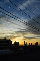 el ver de el cielo en el tarde foto