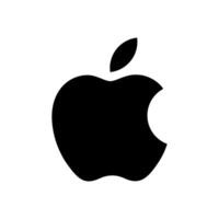 manzana tecnología empresa aislado negro logo vector