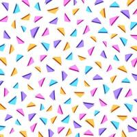 Colorful Triangle Shapes Confetti Pattern Background Illustration vector